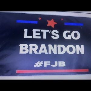 LETS GO BRANDON FLAG. 3 foot by 5 foot. W/ METAL GROMMETS .  WEATHERPROOF .